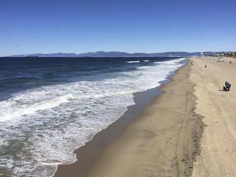 A view of Santa Monica Bay is seen from Manhattan Beach, Calif., on March 4, 2018.