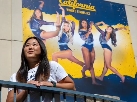 Elise Byun, a UC Berkeley gymnast, says she supports compensation for student athletes but worries a proposal currently before lawmakers would shortchange Olympic sports.