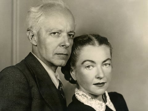 Béla Bartók and wife Ditta Pásztory-Bartók