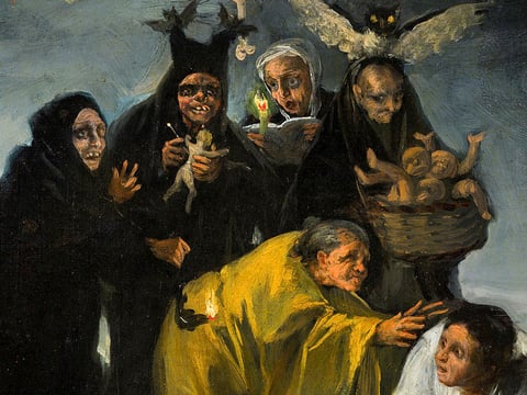 El Conjuro (detail) by Francisco de Goya (AKA The Witches)