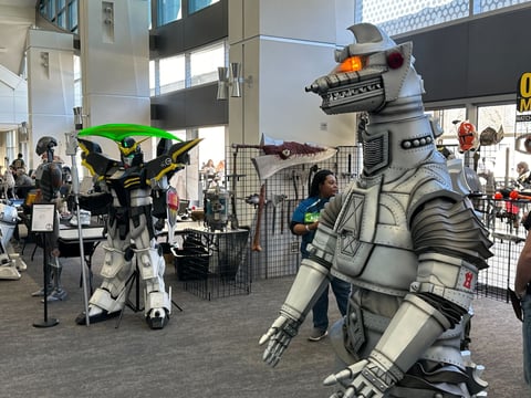 Vendors set up inside SacAnime on Jan. 5, 2024.