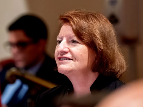 California state Senate President Pro Tempore Toni Atkins, D-San Diego, at the Capitol in Sacramento, Calif., on Monday, July 10, 2023.