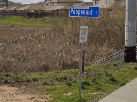 Rancho Cordova is trying to change the name of Poopenaut Court because, well, you know.
