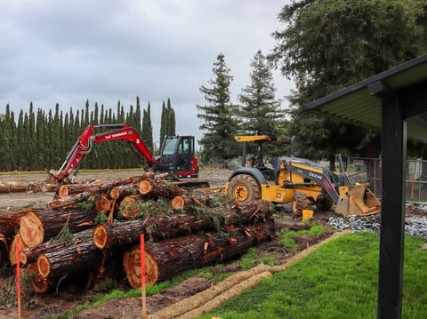 The construction site for the new tennis courts at Jack N. Sheldon Park in South Sacramento on Monday, Jan. 22, 2024.