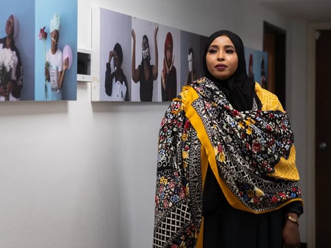Safiyo Jama, a San Diego resident from Somalia, has voted in U.S. elections since 2012 and helps other Somali residents understand election materials.