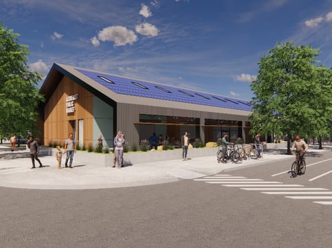 Alchemist Public Market is scheduled to open to the public by early 2026.