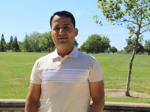 Samiullah Dawoody at Westlake Park in Sacramento on Monday, May 6, 2024. Dawoody is participating in the City of Sacramento’s 2024  Community Ambassador Program.