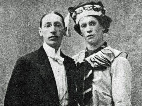 Igor Stravinsky with Nijinsky as Petrouchka