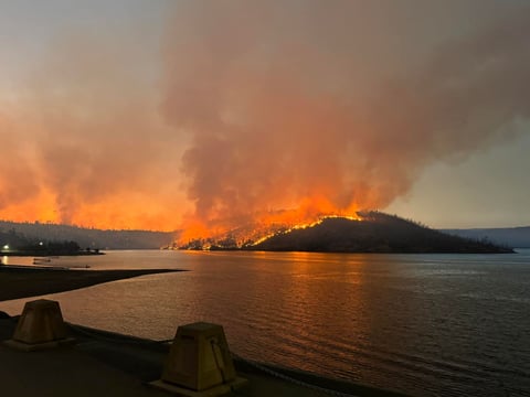 Thompson Fire burning parts of Butte County.