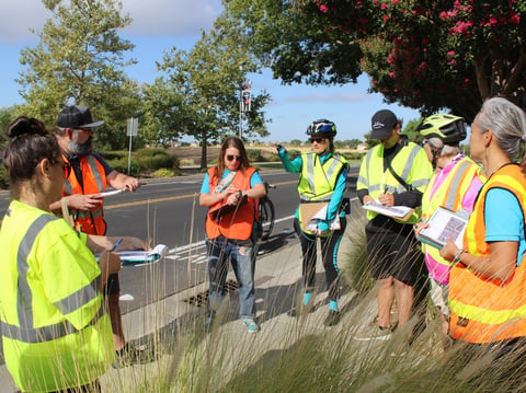 Sacramento resident Laurie ten Hope speaks during a workshop about the city of Sacramento’s Streets for People Active Transportation Plan in North Natomas on July 27, 2024.