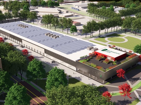 An illustration of what The Hub will look like once completed.