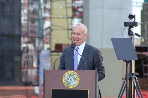Mayor Darrell Steinberg at his State of the City address at UC Davis' Aggie Square on Sept. 19 2024