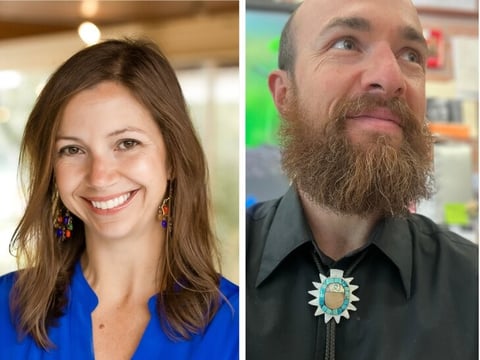Teachers Emily Brisse, Mitchell Rutherford and Abbey Osborn have competed with smartphones for students' attention.