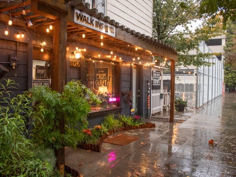 True Craft tattoo house during a rain storm Friday, Nov. 22, 2024, at 1126 18th St. in Sacramento.