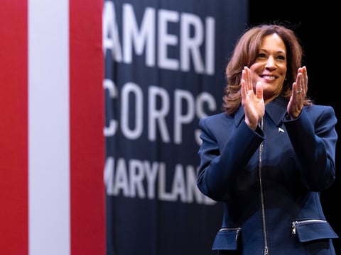 Vice President Kamala Harris speaks to students and recent graduates at Prince George's Community College, in Largo, Md., Tuesday, Dec. 17, 2024.