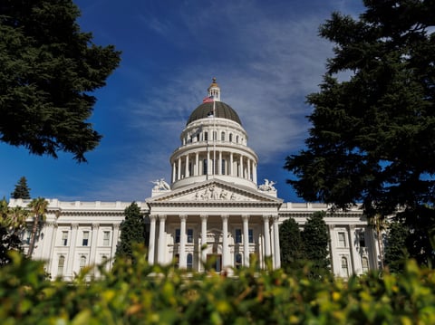 The dome is photographed at the California State Capitol on Monday, Aug. 5, 2024, in Sacramento, Calif.