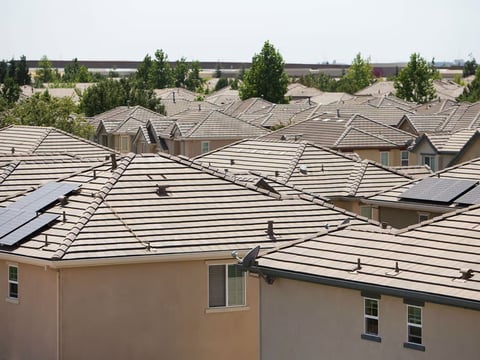 A housing development in Lincoln, Calif.