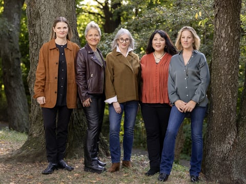 All-women Blue Note jazz group ARTEMIS. Left to right: Nicole Glover, Allison Miller, Renee Rosnes, Noriko Ueda and Ingrid Jensen.