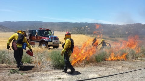 Yocha Dehe Fire Department performs a prescribed burn.