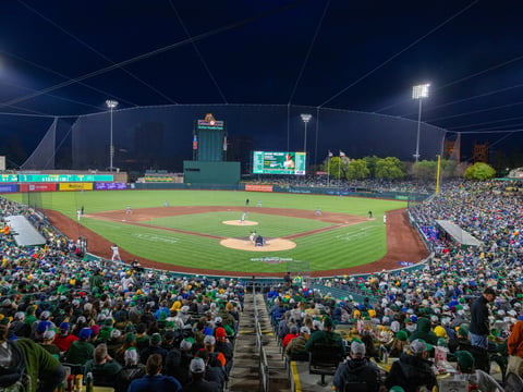 The Athletics played Sutter Health Park in West Sacramento for Opening Day. They lost to the Cubs 18 to 3.