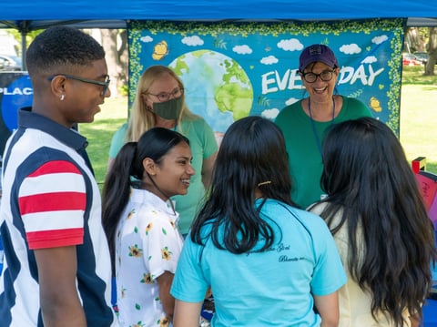 The Environmental Council of Sacramento Earth Day festival 2024 at Southside Park.
