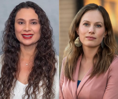 Elk Grove Mayor Bobbie Singh-Allen (left) & Sacramento City Councilmember Caity Maple (right)