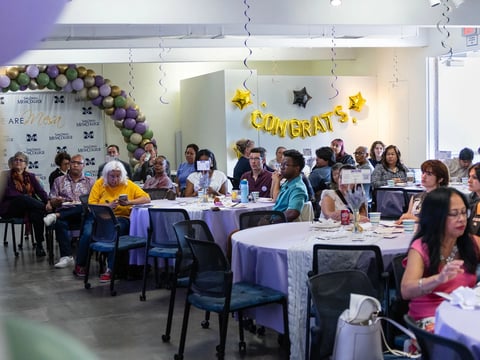 Students, faculty, friends and family attend San Diego Mesa College's Lavender Celebration on May 20, 2025.
