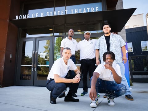 (L-R) Some of the Department of Sound team J. Hamilton Hodgson, Najeary Bennet, Benwar Sheppard, Jason Vargas and Khapree Bell. (photo courtesy of Department of Sound)
