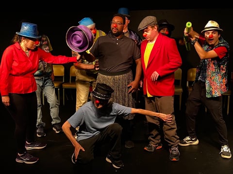 Artists perform at the ALL IN: The Festival of Accessible Theater in 2024.