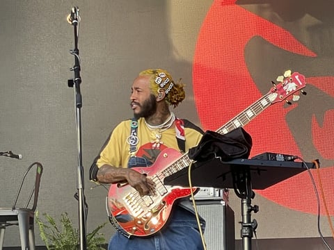 Thundercat performs at Sol Blume 2022.