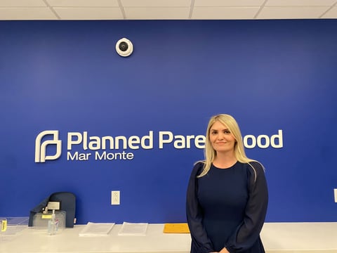 Dr. Laura Dalton, Chief Medical Operating Officer of Planned Parenthood Mar Monte at their flagship clinic in downtown Oakland. July 22, 2025.