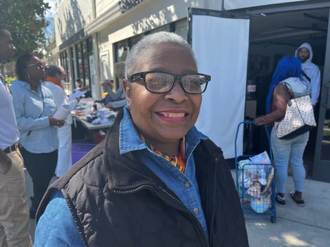 Faye Wilson Kennedy runs the Black Hair & Black Hygiene Project in Sacramento. The program distributes skin and hair care products to low-income residents.
