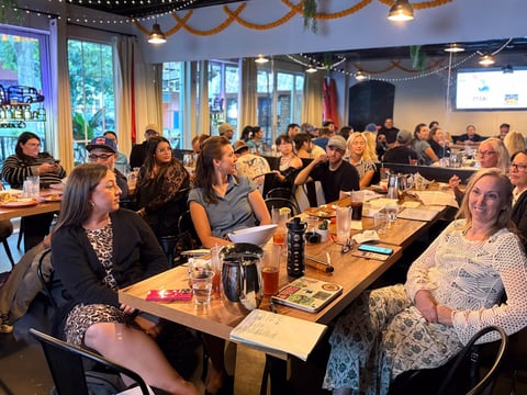 Alchemist Microenterprise Academy participants, September 10, 2025, at ThirtyFour Mexican Cantina.
