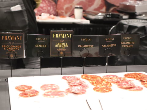 Far'Mani and their signature salami on display at the Terra Madre Americas.