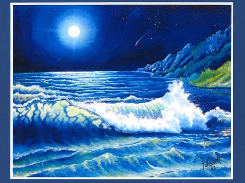 A painting created by Army veteran and art therapist John Nesbitt.