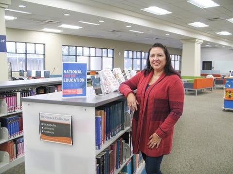 Administrative Assistant Tanya Zito Tuesday, Oct. 14, 2025, in the Sierra College Library and Learning Resource Center at 5100 Rocklin Rd in Rocklin.