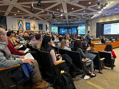 Over 150 people signed up to comment at a packed Sacramento County Board of Supervisors meeting on SMUD’s Coyote Creek solar project on Nov. 18, 2025.