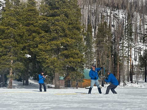 California officials said snowpack levels are at 50% of average at Phillips Station near Lake Tahoe. Statewide, snowpack levels are at 71% of average.