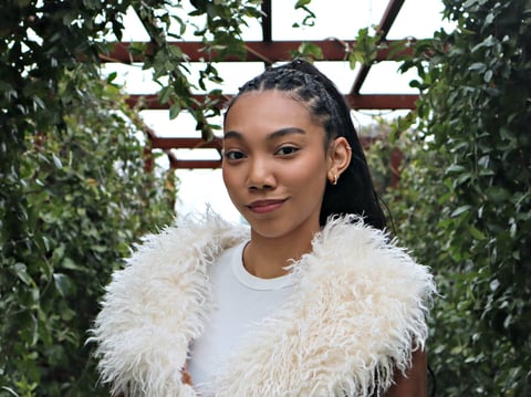 Braunté Beeks at CapRadio's garden Tuesday Feb. 10, 2026. Beeks is the Grammy U representative for Northen California, Utah and Colorado.