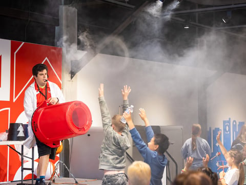 A live air-venture air show at the SMUD Museum of Science and Curiosity, May 12, 2025.