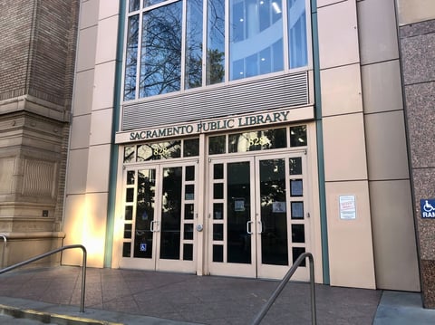 The Sacramento Public Library's main branch located in downtown Sacramento. CapRadio file photo.