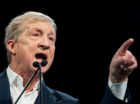 California gubernatorial candidate Tom Steyer on Feb. 21, 2026.