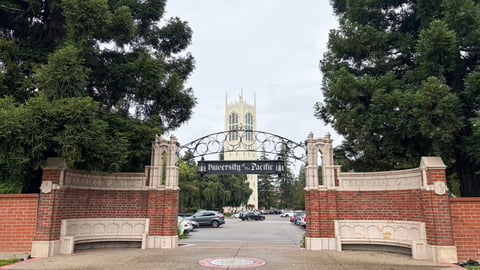 The front entrance to the University of the Pacific in Stockton. Pacific has announced a historic expansion with plans to open a new school of medicine at its Stockton campus.