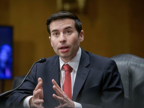 Keith Sonderling, President Donald Trump's nominee to be Deputy Secretary of Labor, appears before a Senate Committee on Health, Education, Labor, and Pensions hearing for his pending confirmation on Capitol Hill, Feb. 27, 2025, in Washington.