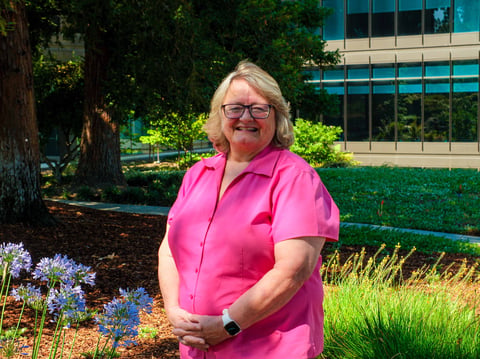 Rosanna Herber stands outside the SMUD headquarters on June 25, 2026.