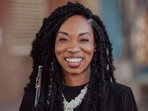 Flutist Dr. Brittany Trotter.