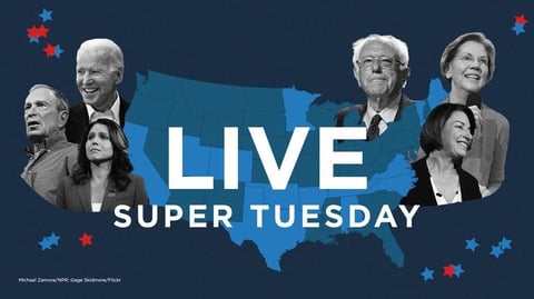 Fourteen states are voting in the 2020 presidential primary race on Tuesday. Follow live coverage beginning Monday morning.