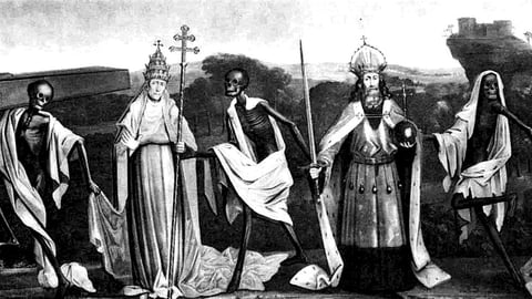 The dance of death, an ancient image that inspired Thomas Adès to compose his Totentanz.
