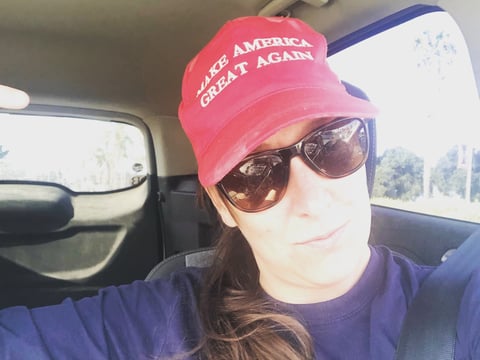 Ashli Babbitt of San Diego, seen here in a photo posted on Twitter in 2020, was shot and killed by U.S. Capitol Police during the insurrection at the Capitol on Wednesday.