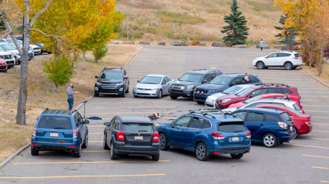 Tim Shantz conducts Luminous Voices' first car concert on Oct. 4, 2020.